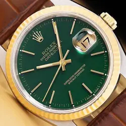 W/ BROWN LEATHER