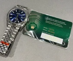 Rolex Datejust  Perpetual 126334 Silver Oyster Blue Dial 42mm Box Video 36