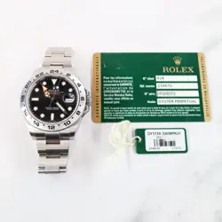 ROLEX EXPLORER II 216570 WITH CARD BLACK DIAL 42MM OYSTER BRACELET