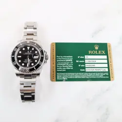 ROLEX SUBMARINER 116610LN WITH CARD OYSTER BRACELET BLACK DIAL 40MM