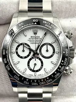 ROLEX COSMOGRAPH DAYTONA WHITE DIAL STEEL BRACELET 126500LN BOX & PAPERS 2023