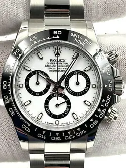 ROLEX COSMOGRAPH DAYTONA WHITE DIAL STEEL BRACELET 116500LN BOX & PAPERS 2022