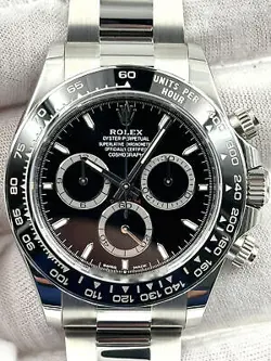 ROLEX COSMOGRAPH DAYTONA BLACK DIAL STEEL BRACELET 126500LN BOX & PAPERS 2023