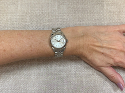 Rolex Datejust Steel 18k Gold Bezel Silver Dial Ladies 31mm Watch  Card Z 178274