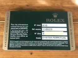 116523 INTERNATIONAL GUARANTEE