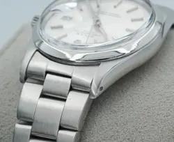 Rolex Oyster Perpetual Date 15000 Stainless Steel 34mm Silver Dial!