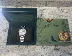 Rolex Oyster Perpetual Date 15000 Stainless Steel 34mm Silver Dial!