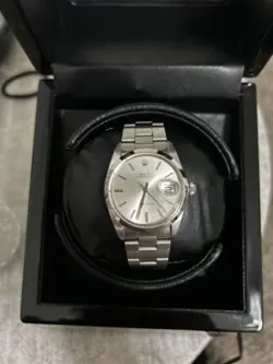 ROLEX OYSTERDATE SILVER