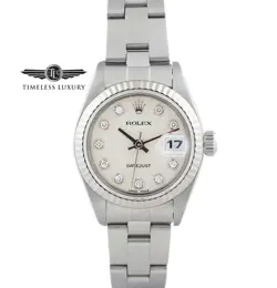 LADIES ROLEX DATEJUST 79174 STAINLESS STEEL 26MM DIAMOND JUBILEE DIAL BOX&PAPERS