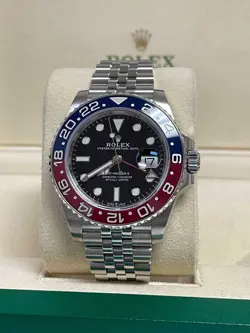 ROLEX GMT MASTER II PEPSI 126710BLRO JUBILEE MINT   WARRANTY