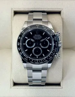 NEW 2024 ROLEX DAYTONA 40MM 126500LN STAINLESS STEEL BLACK DIAL
