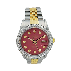 WRISTWATCH W/RED DIAL