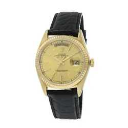 VINTAGE 1978 ROLEX DAY-DATE 36MM 18KT YELLOW GOLD WATCH (REF. 18038)