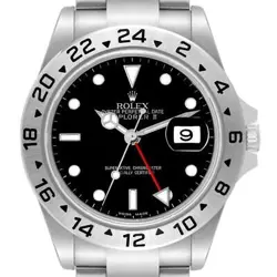 ROLEX EXPLORER II PARACHROM HAIRSPRING STEEL MENS WATCH 16570 BOX CARD