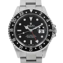 ROLEX GMT MASTER II 16710 BLACK K NUMBER SECOND HAND MENS