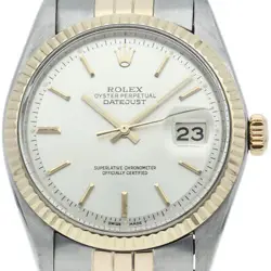 ROLEX DATEJUST MEN'S WATCH ANTIQUE 1601(3) K18YG/STAINLESS STEEL MENSWATCH S...