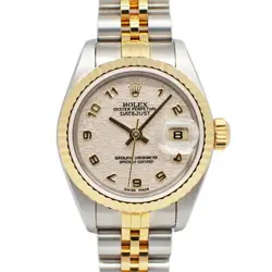 ROLEX DATEJUST 79173 P NUMBER IVORY COMPUTER SS YG AUTOMATIC WINDING LADIES