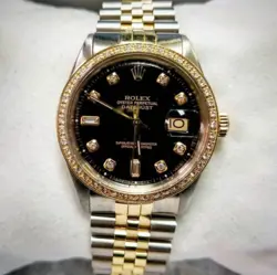 ROLEX DATEJUST TWO TONE DIAMOND DIAL AND BEZEL