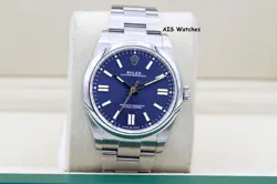 ROLEX 124300 OYSTER PERPETUAL 41 MM BLUE DIAL 2021 BOX & PAPERS