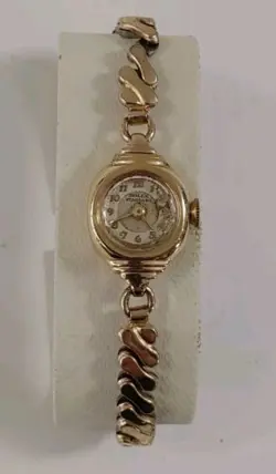 Rolex Standard Women's 17 Jewel Windup Watch 14k Gold Case ~ Working