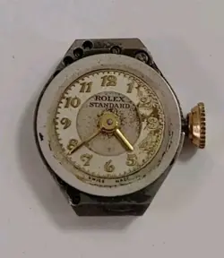 Rolex Standard Women's 17 Jewel Windup Watch 14k Gold Case ~ Working