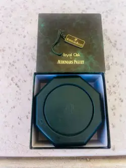 *RARE* Audemars Piguet ROYAL OAK Vintage Green Watch Box   Tag   ROLEX hologram