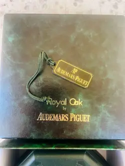 *RARE* Audemars Piguet ROYAL OAK Vintage Green Watch Box   Tag   ROLEX hologram