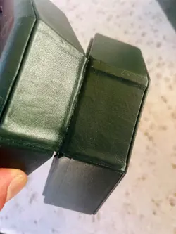 *RARE* Audemars Piguet ROYAL OAK Vintage Green Watch Box   Tag   ROLEX hologram