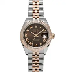 USED ROLEX LADY DATEJUST 28 279171 BROWN CASE: 28×28MM LADIES WATCH #1111229