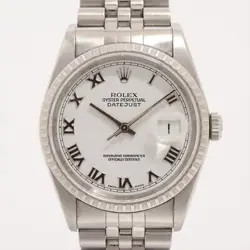 ROLEX DATEJUST 16220 SS AT WHITE DIAL