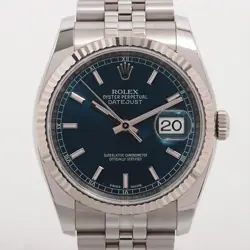ROLEX DATEJUST 116234 SS×WG AT BLUE-FACE 2 EXTRA LINKS