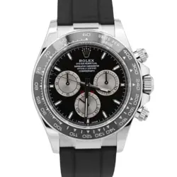 NEW SEPT 2024 PAPERS ROLEX DAYTONA BLACK 18K WHITE GOLD 40MM 126519 LN BOX