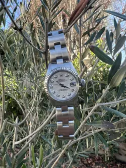 LADIES ROLEX OYSTER PERPETUAL DATEJUST WATCH STAINLESS STEEL 26MM MOP DIAMOND