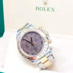 ROLEX 40MM MOP TAHITIAN ROMAN 2 TONE DAYTONA REF: 116523 (V SERIES)