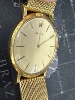 rolex cellini 18k gold watch mens 1960s Rare !! 18kt Gold 43.3 Dwt