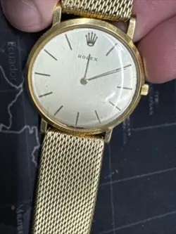 rolex cellini 18k gold watch mens 1960s Rare !! 18kt Gold 43.3 Dwt