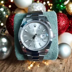 2019 ROLEX DATEJUST 41 STEEL 126300 SILVER DIAL OYSTER 41MM WATCH