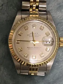 ROLEX LADIES WATCH 10P DIAMOND