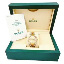 Men's Rolex 36mm DateJust 18K Gold / Steel Wristwatch w/Champagne Dial. (16233)
