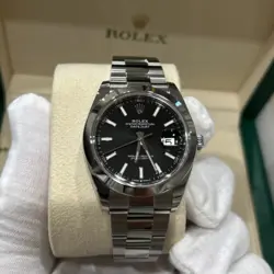 2023 ROLEX DATEJUST 41 126300 BLACK DIAL MENS WATCH