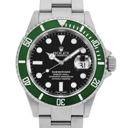 ROLEX SUBMARINER DATE 16610LV BLACK D NUMBER SECOND HAND MENS
