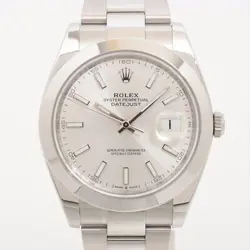 ROLEX DATEJUST 126300 SS AT SILVER-FACE