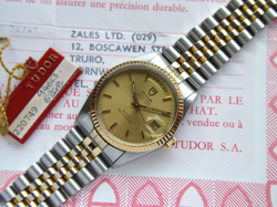 TUDOR PRINCE DAY DATE ROLEX TWO TONE 94613 36MM JUBILEE BRACELET MEN'S WATCH
