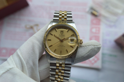 Tudor Prince Day Date Rolex Two Tone 94613 36mm Jubilee Bracelet Men's Watch