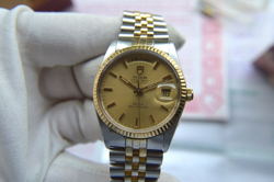 Tudor Prince Day Date Rolex Two Tone 94613 36mm Jubilee Bracelet Men's Watch
