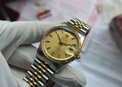 Tudor Prince Day Date Rolex Two Tone 94613 36mm Jubilee Bracelet Men's Watch