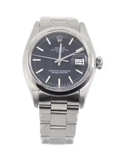ROLEX OYSTER PERPETUAL DATE STAINLESS STEEL WATCH 1500