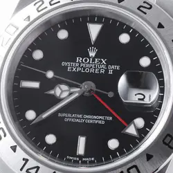 ROLEX EXPLORER II 16570 BLACK K NUMBER SECOND HAND MENS