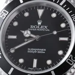ROLEX SUBMARINER No Date 14060 Black Frozen Dial All Tritium W Number second...