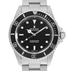 ROLEX SUBMARINER No Date 14060 Black Frozen Dial All Tritium W Number second...